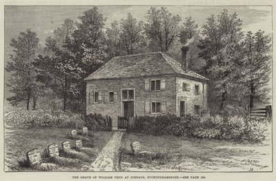 Het graf van William Penn in Jordans, Buckinghamshire door John Gilbert